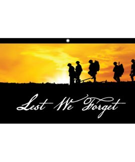 Lest We Forget Soldiers - Eyelet Finish 1500mm x 750mm