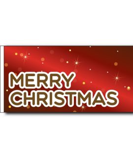 Merry Christmas Red Flag - 1800 x 900mm