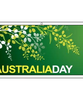 Australia Day Wattle Design- eyelet finish