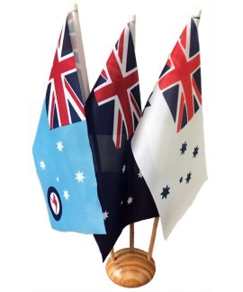 Australian Defence Desk Flag Set 300mm x 150mm