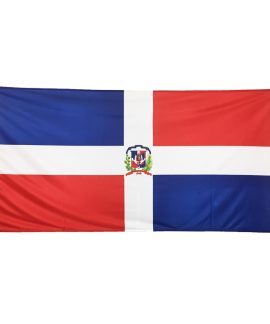 Dominican Republic Flag with crest 1800mm x 900mm (Knitted)