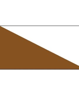 Brown and White Flag