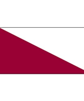 Maroon and White Flag