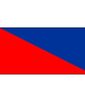 Red and Royal Blue Flag