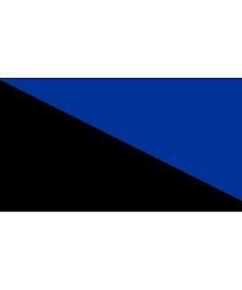 Black and Royal Blue Flag