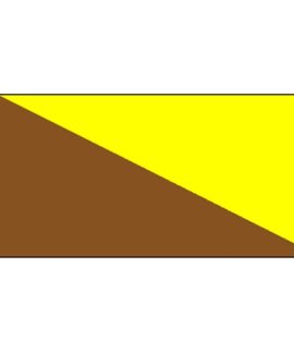 Brown and Yellow Flag