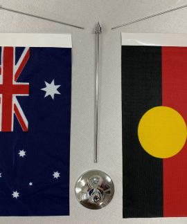 Australian Aboriginal Metal Base Desk Set Disassembled