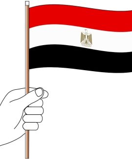 Egypt Hand Flag Handwaver