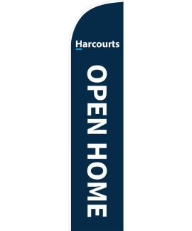 Harcourts Open Home Feather Flag 650mm x 3000mm