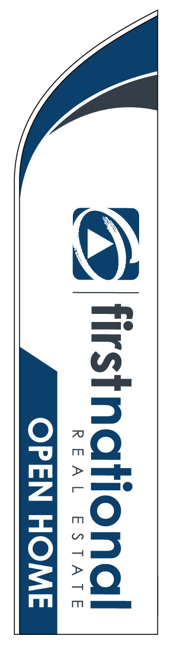 First National Real Estate open home banner