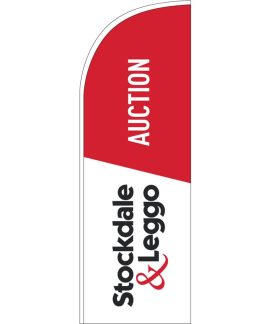 Stockdale & Leggo Small Auction Feather Flag 2019