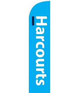 Cyan Feather Flag Harcourts Corporate