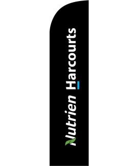 Nutrien Harcourts (2020) Black Feather Flag