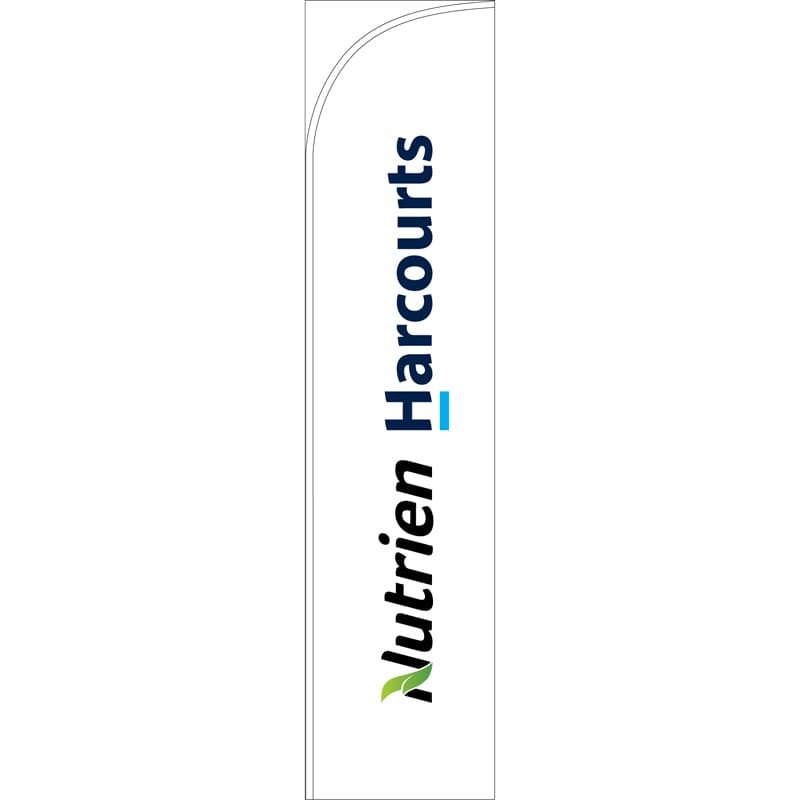 Nutrien Harcourts 2020 White Feather Flag