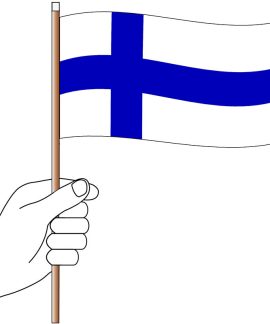 Finland Hand Flag Handwaver