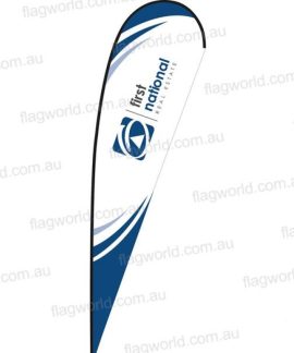 First National Corporate Medium Teardrop Flag