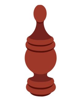 Stained Timber Finial