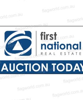 First National Real Estate auction today banner
