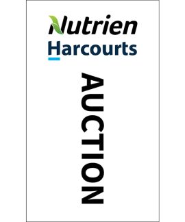 Nutrien Harcourts Auction (2020) White 1800mm x 900mm (Knitted)