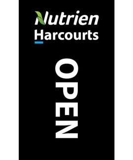 Nutrien Harcourts Open (2020) Black Flag 1800mm x 900mm