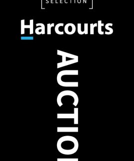 Harcourts luxury property auction banner