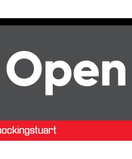 Hockingstuart Real Estate Open Flag 1100mm x 800mm