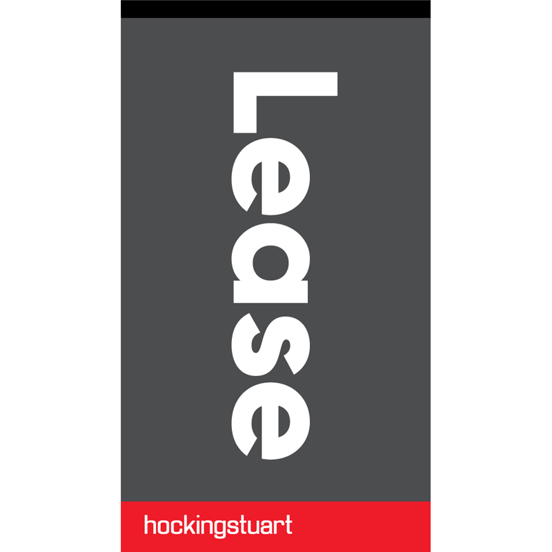 Hockingstuart Lease Flag 870mm x 1500mm
