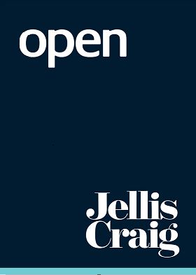 Open house sign for Jellis Craig real estate