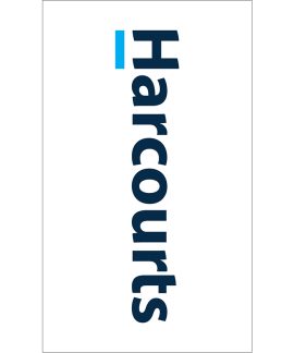 Harcourts White Signboard Flag