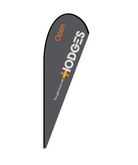 Hodges Open Medium Teardrop Flag HTD259