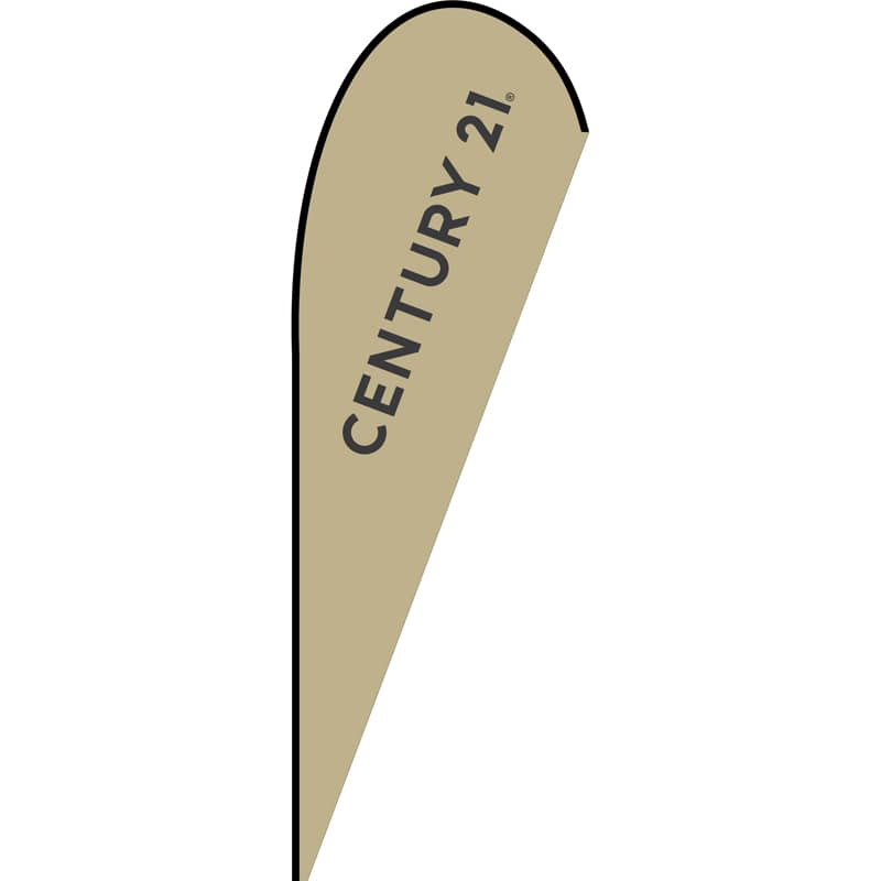 Century 21 Corporate Medium Tear Drop Flag