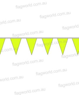 Pennant Bunting Fluoro Yellow