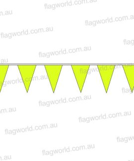 Pennant Bunting Fluoro Yellow