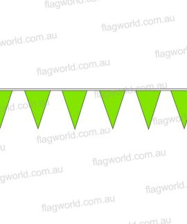 Pennant Bunting Fluoro Green No 16