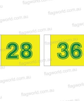 Golf flag set 28-36