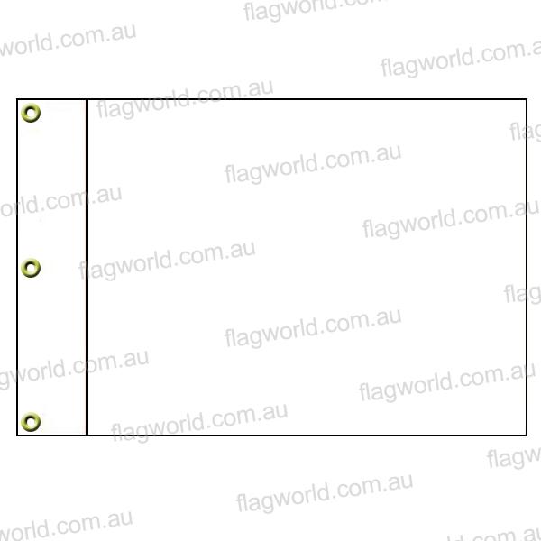 White Golf flag (eyelets)