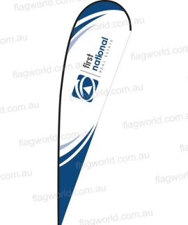First National Medium Teardrop Corporate Flag