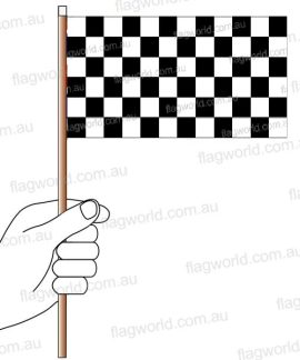 Chequered Flag Hand Flag Handwaver