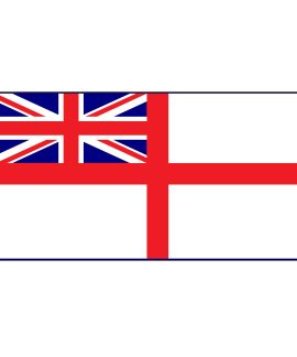Navy White Ensign British Flag