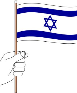 Israel Hand Flag Handwaver