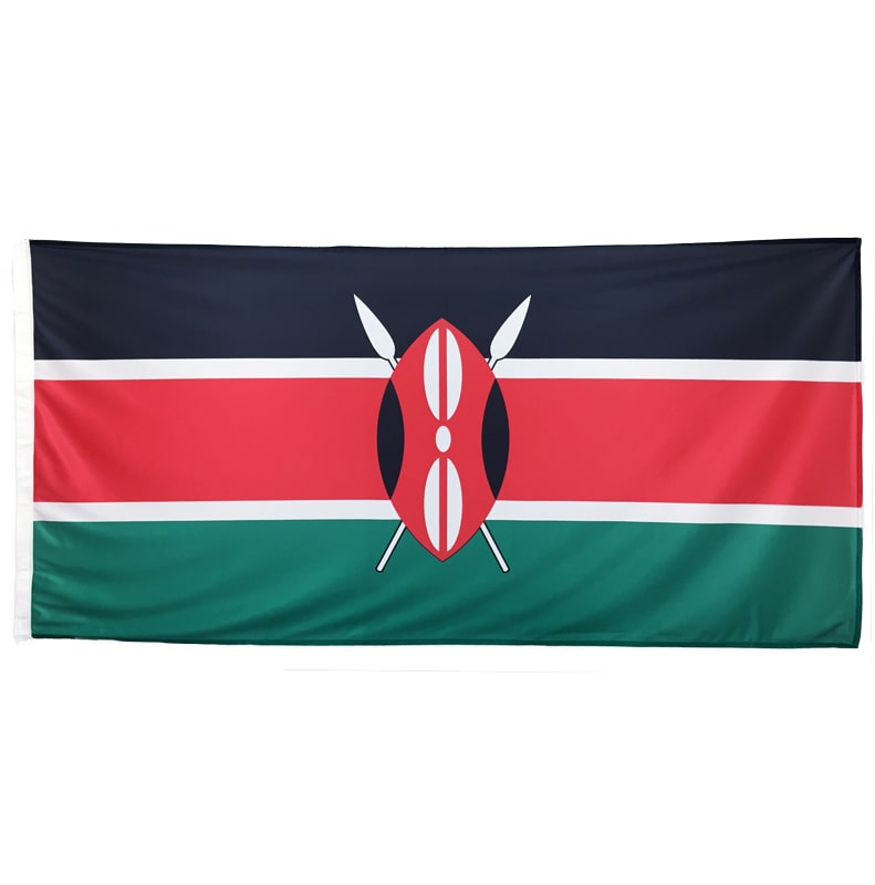 Kenya Flag 1800mm x900mm (Knitted)