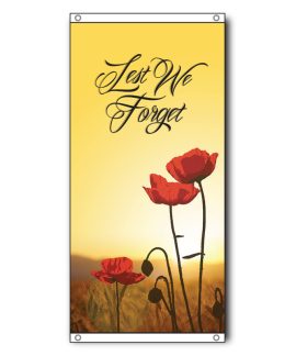 Lest We Forget Poppies - Portrait in Hills