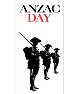 ANZAC Day Flag - Three Soldiers (45)