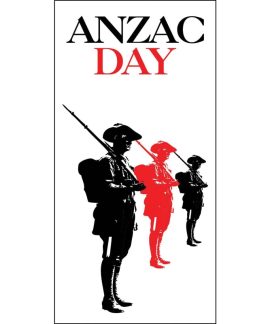 ANZAC Day Flag  - Three Soliders (40)