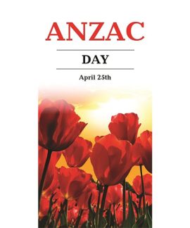 ANZAC Day Flag  - Poppies in Field (41)