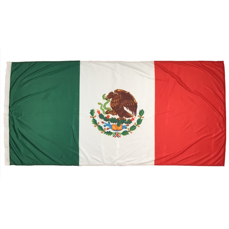 Mexican Flag 1800mm x 900mm (Fully Sewn