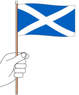 Scotland Handwaver  Hand Flag