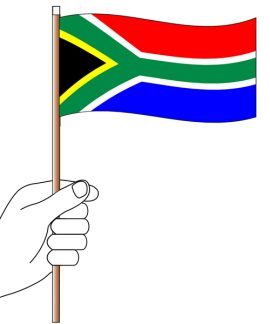South Africa Hand Flag Handwaver