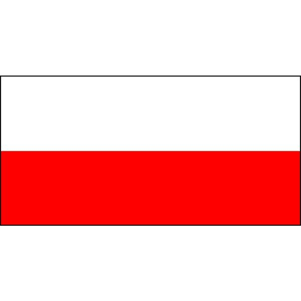 Poland hand sewn flag