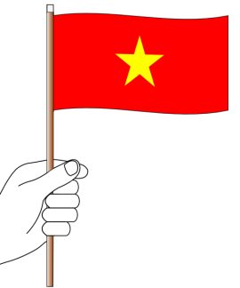 Vietnam Hand Flag Handwaver